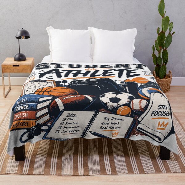 Artikelvorschau, Student Athlete | School Sports Study Motivation Design entworfen und verkauft von Sunday.Supply.