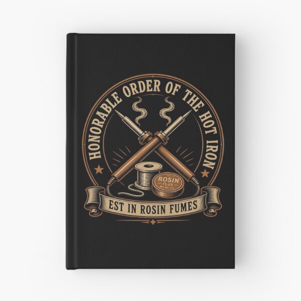 Item preview, Order Of The Hot Iron Rosin Fumes Soldering Badge designed and sold by ThirdShiftLab.