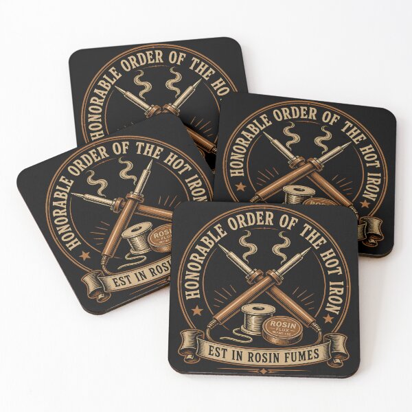 Item preview, Order Of The Hot Iron Rosin Fumes Soldering Badge designed and sold by ThirdShiftLab.