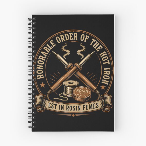 Item preview, Order Of The Hot Iron Rosin Fumes Soldering Badge designed and sold by ThirdShiftLab.