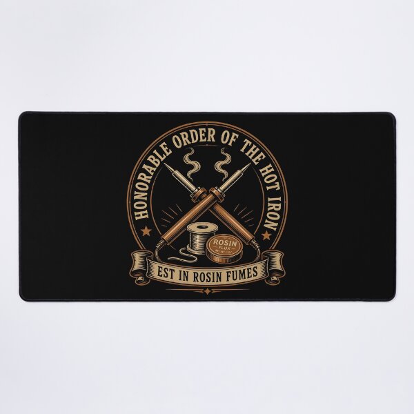 Item preview, Order Of The Hot Iron Rosin Fumes Soldering Badge designed and sold by ThirdShiftLab.