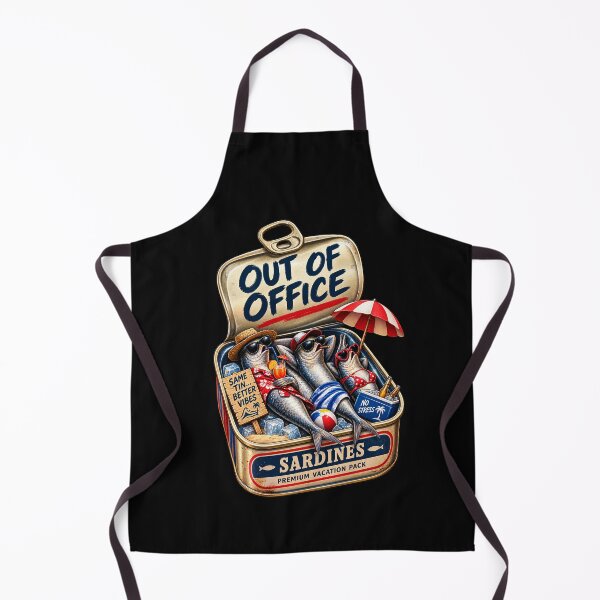 Item preview, Out of Office Sardines – Funny Summer Vacation designed and sold by Cardio Boutique.