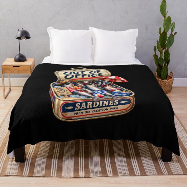 Item preview, Out of Office Sardines – Funny Summer Vacation designed and sold by Cardio Boutique.