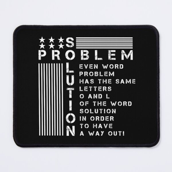 Item preview, Motivational Quote about PROBLEM and SOLUTION. designed and sold by Giulivo Store Graphic.