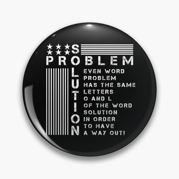 Item preview, Motivational Quote about PROBLEM and SOLUTION. designed and sold by Giulivo Store Graphic.