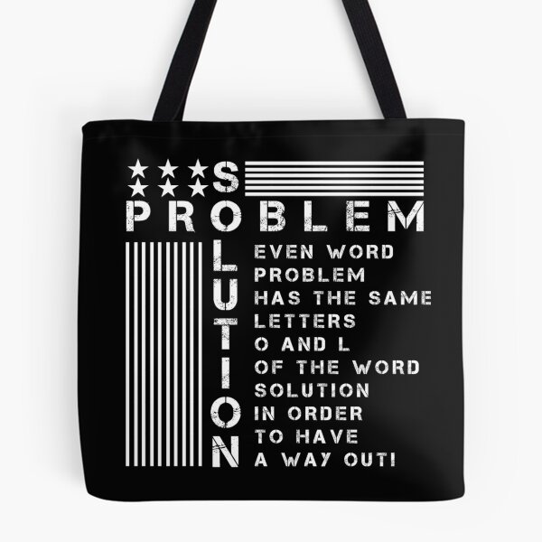 Item preview, Motivational Quote about PROBLEM and SOLUTION. designed and sold by Giulivo Store Graphic.