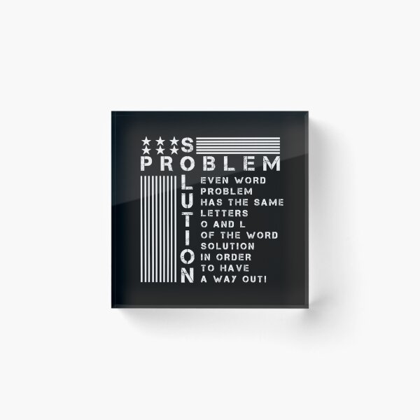 Item preview, Motivational Quote about PROBLEM and SOLUTION. designed and sold by Giulivo Store Graphic.