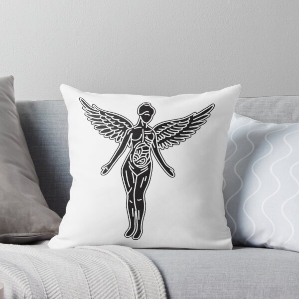 Item preview, Nirvana In Utéro Iconic Anatomical Angel Line Art designed and sold by kuasmasker.