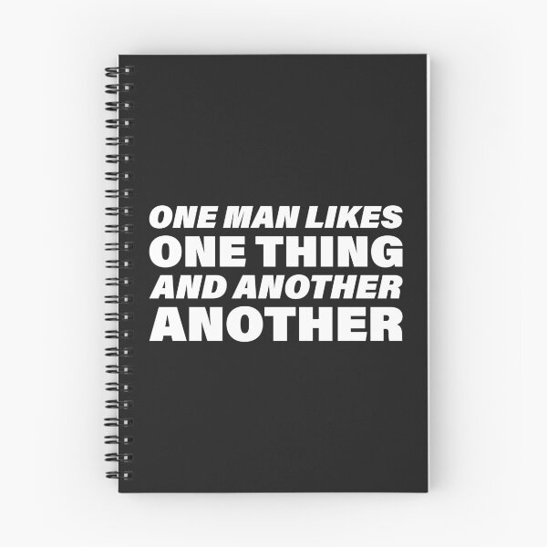Item preview, One Man Likes One Thing and Another Another — The Odyssey Quote (Black Version) designed and sold by LiteraryRelics.