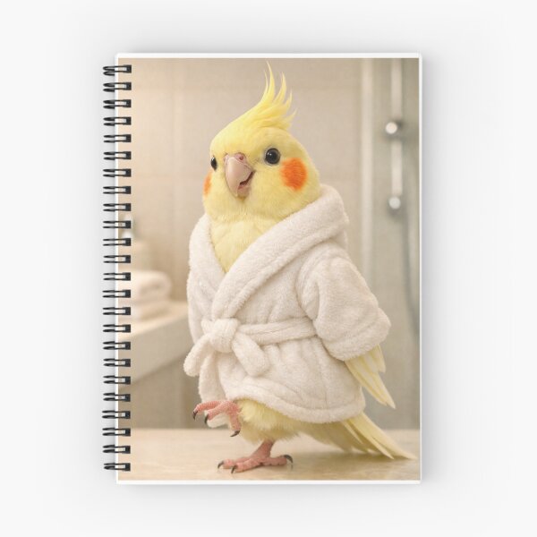 Item preview, Snug Bathrobe Lutino Cockatiel designed and sold by Sillytoe.