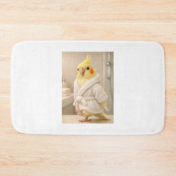 Item preview, Snug Bathrobe Lutino Cockatiel designed and sold by Sillytoe.