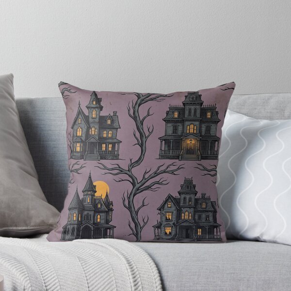 Item preview, Haunted Mansion - Vintage Seamless Halloween Pattern designed and sold by inkaylindesign.