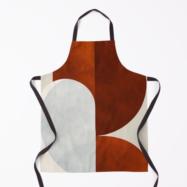 Item preview, Terracotta and Ivory Abstract Geometric Minimalist Art designed and sold by FrostyFrisby.