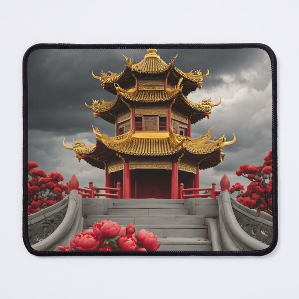 Item preview, Golden Dragon Pagoda - Imperial Art designed and sold by CrippiCrippi.