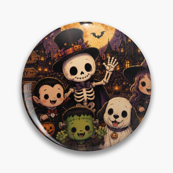 Item preview, Cute Halloween Squad – Spooky Season Chibi Characters designed and sold by TeikunShop.