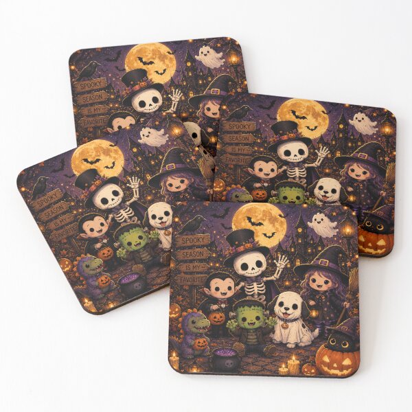 Item preview, Cute Halloween Squad – Spooky Season Chibi Characters designed and sold by TeikunShop.