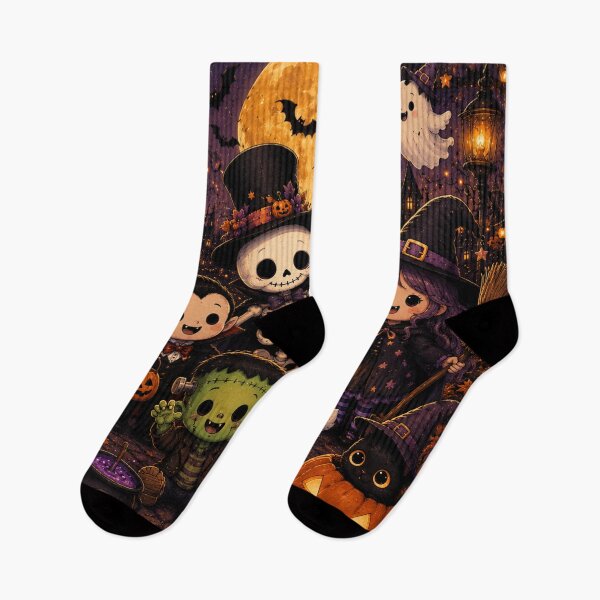 Item preview, Cute Halloween Squad – Spooky Season Chibi Characters designed and sold by TeikunShop.