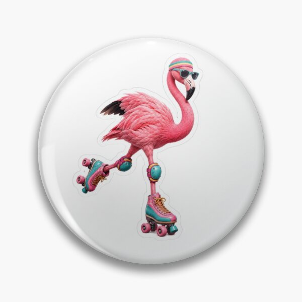 Item preview, Fun Roller Skating Flamingo with Sunglasses designed and sold by Snurly.