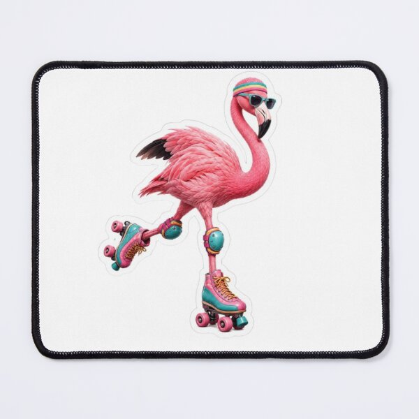 Item preview, Fun Roller Skating Flamingo with Sunglasses designed and sold by Snurly.
