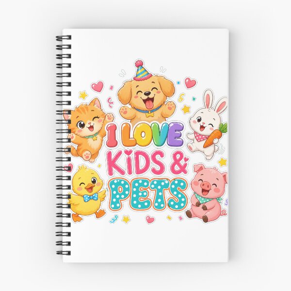 Item preview, I Love Kids & Pets - Cute Funny Animals Kawaii Design designed and sold by Atlant11.