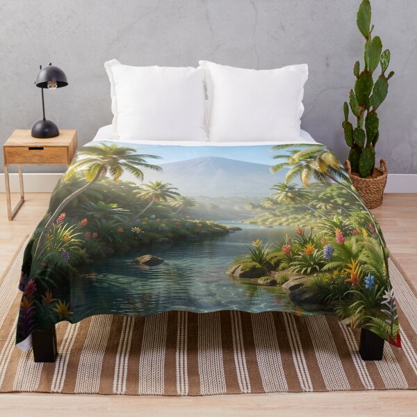 Aperçu de l'œuvre Montagne tropicale créée et vendue par JeffsUniqueGifts.