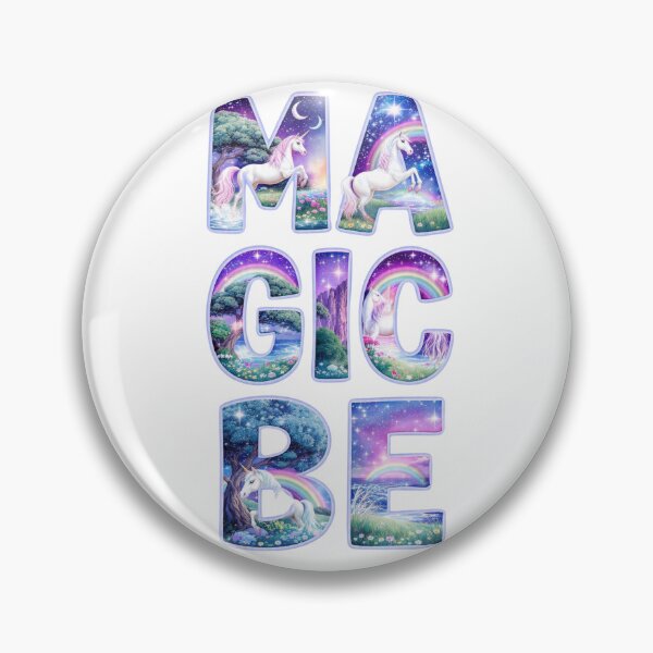 Item preview, Magic Unicorn Rainbow fantasy Starry Forest Typography  designed and sold by LC&LCPlatform.
