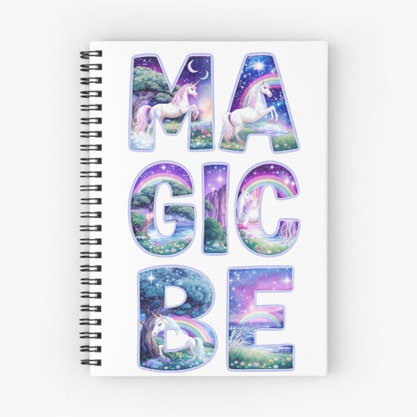Item preview, Magic Unicorn Rainbow fantasy Starry Forest Typography  designed and sold by LC&LCPlatform.