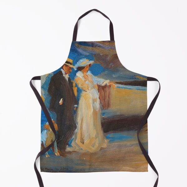 Item preview, Marie Krøyer and Hugo Alfvén, composition study for "Midsummer Eve Bonfire" portrait painting by Peder Severin Krøyer designed and sold by Jéanpaul Ferro.