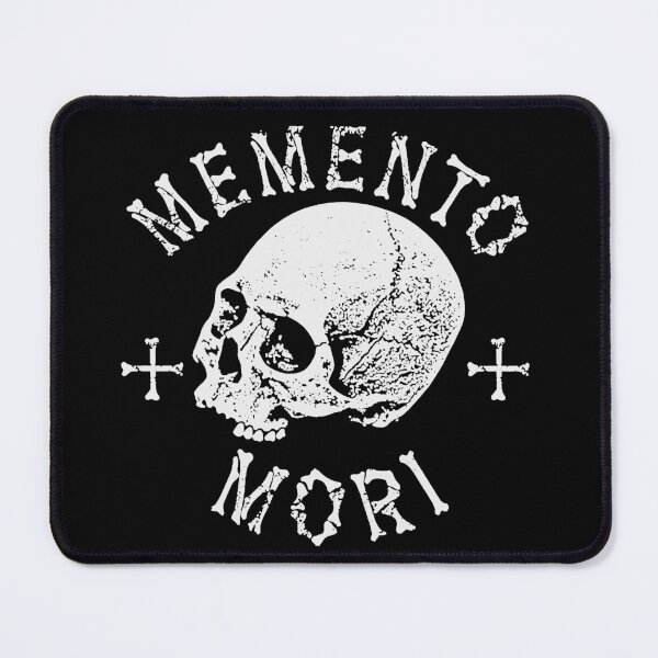 Item preview, Memento Mori Stoicism Skull with bones Philosophy remember death designed and sold by Reign Of Darkness.