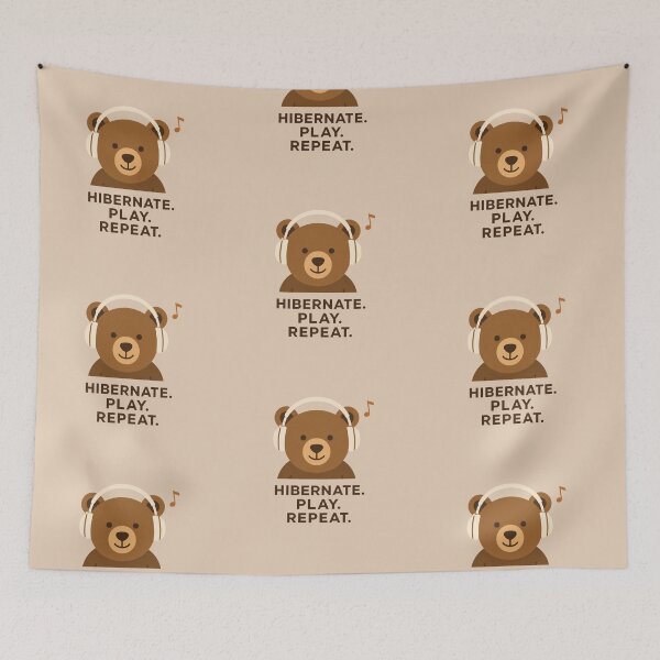 Item preview, Hibernate Play Repeat Music Bear designed and sold by Kolibra.