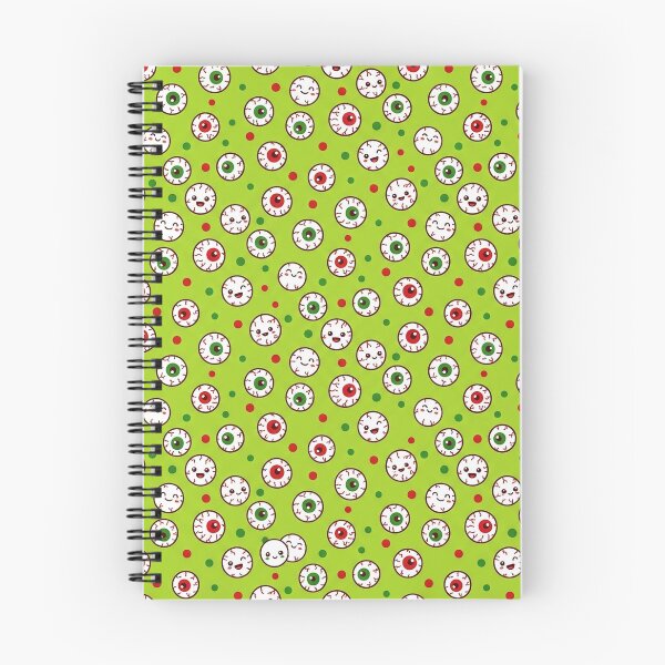 Item preview, Eyeball Toss - Cute Kawaii Seamless Halloween Pattern designed and sold by inkaylindesign.