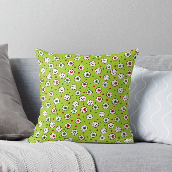 Item preview, Eyeball Toss - Cute Kawaii Seamless Halloween Pattern designed and sold by inkaylindesign.