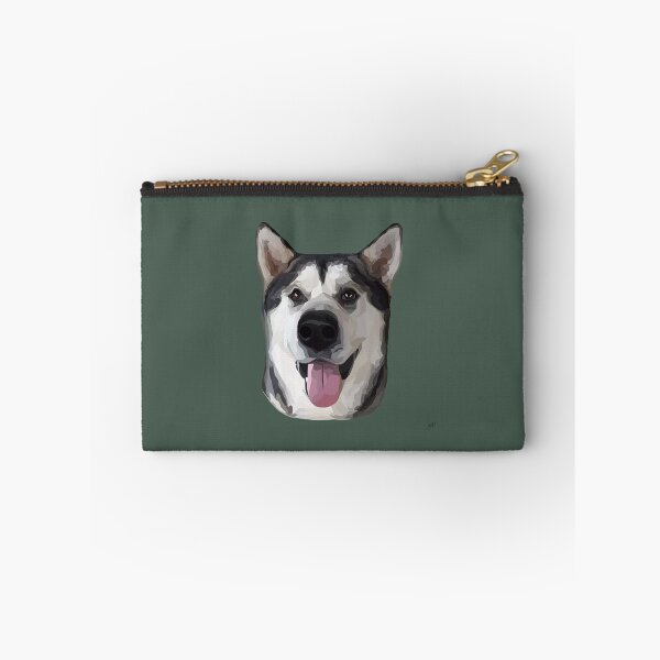 Item preview, Geometric Alaskan Malamute Portrait – Black and White Dog Art designed and sold by Wheel and Woof.