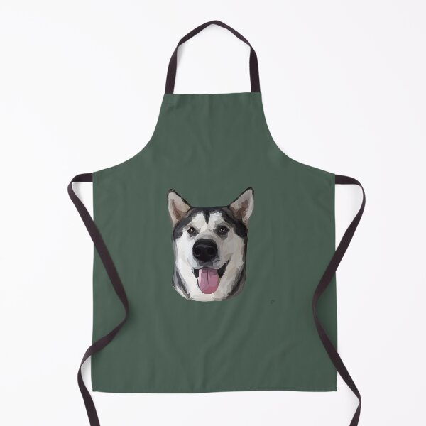 Item preview, Geometric Alaskan Malamute Portrait – Black and White Dog Art designed and sold by Wheel and Woof.