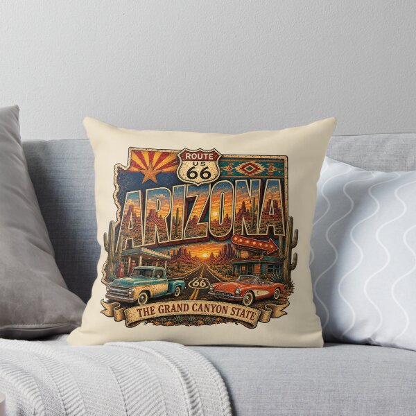 Item preview, Arizona Route 66 Vintage Road Trip designed and sold by Retro Arabica.