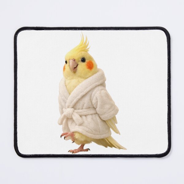 Item preview, Plush Bathrobe Lutino Cockatiel designed and sold by Sillytoe.