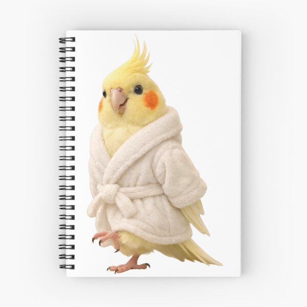 Item preview, Plush Bathrobe Lutino Cockatiel designed and sold by Sillytoe.