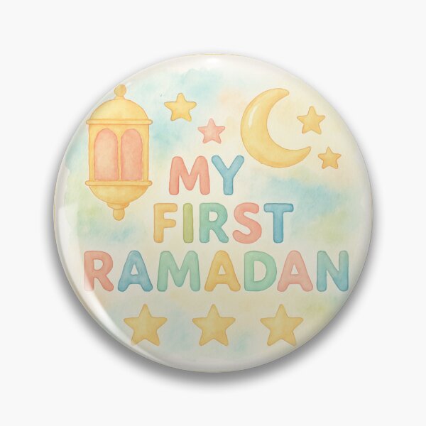 Item preview, My First Ramadan (V.16) – Pastel Islamic Lantern and Crescent Moon Design designed and sold by D-Islamic.
