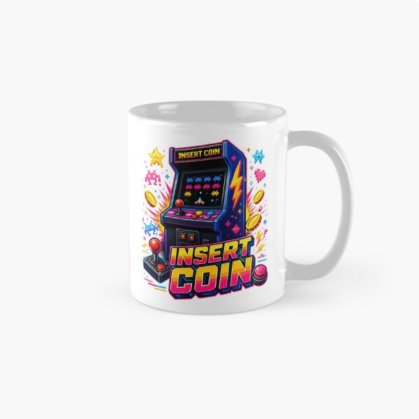 Item preview, Insert Coin Retro Arcade Gamer Vintage Video Game Design. designed and sold by The-T-In-Retro.