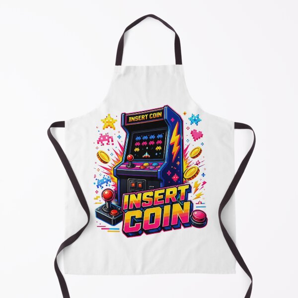 Item preview, Insert Coin Retro Arcade Gamer Vintage Video Game Design. designed and sold by The-T-In-Retro.