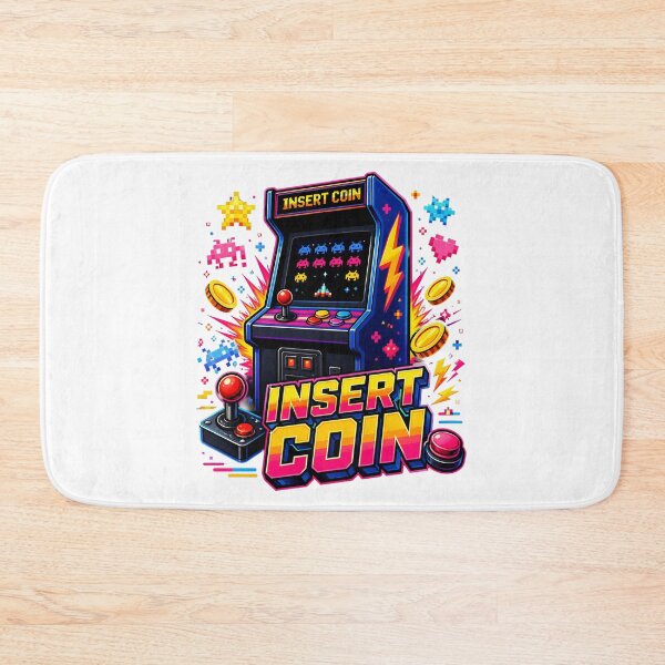 Item preview, Insert Coin Retro Arcade Gamer Vintage Video Game Design. designed and sold by The-T-In-Retro.