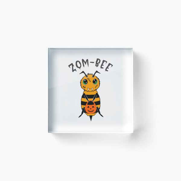 Item preview, Funny Halloween Zombie Bee designed and sold by Sartoris Art.