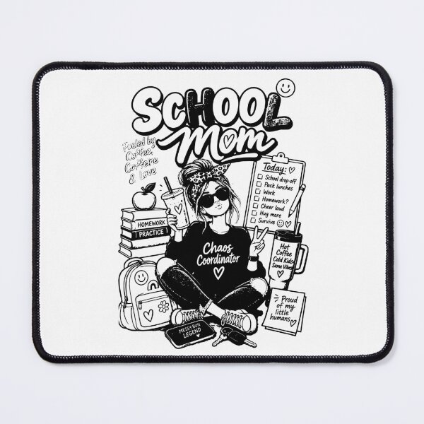 Item preview, Just a School Mom | Funny Back to School Mom Design designed and sold by Sunday.Supply.