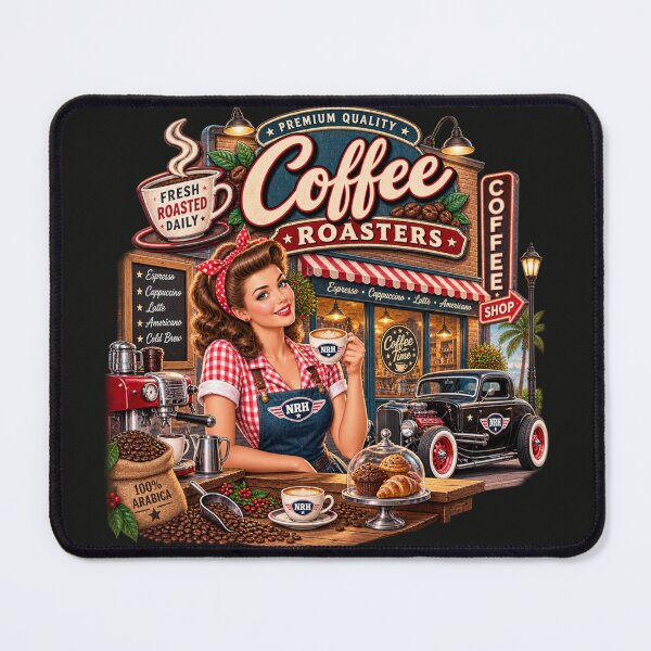 Item preview, Vintage metal sign NRH Coffee Roasters designed and sold by Normandy Road Heritage.