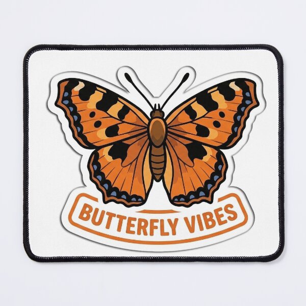 Item preview, Butterfly Vibes Orange Tortoiseshell Butterfly Illustration designed and sold by FotoBastek.