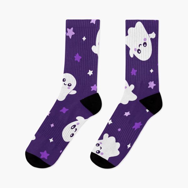 Item preview, Cute Ghost Party - Cute Kawaii Seamless Halloween Pattern designed and sold by inkaylindesign.