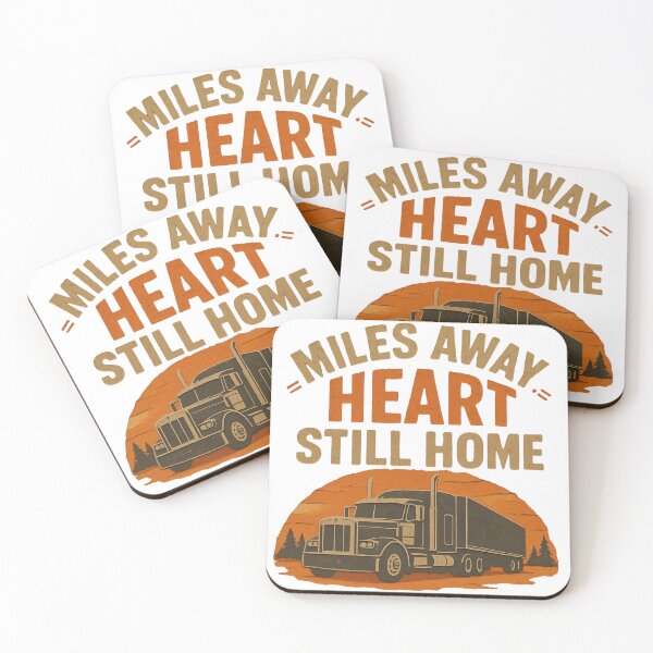 Item preview, Vintage Trucker Miles Away Heart Still Home designed and sold by Haque Desigens.