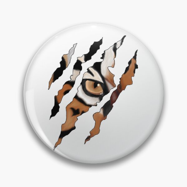Item preview, Tiger Eye Claw Marks Scratch Ripped Graphic Illustration designed and sold by Koussgh.