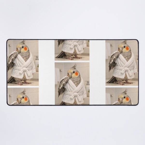 Item preview, Cozy Bathrobe Pearl Cockatiel designed and sold by Sillytoe.