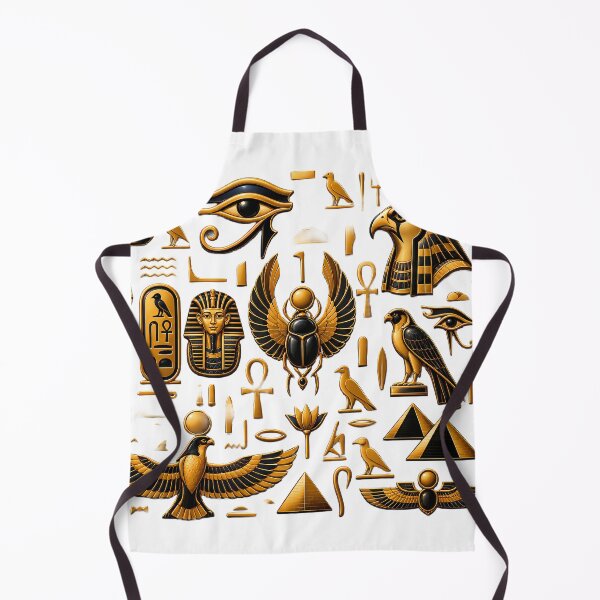 Item preview, Egyptian Hieroglyphs Gold Pattern | Ancient Egypt designed and sold by SupernovaNote.